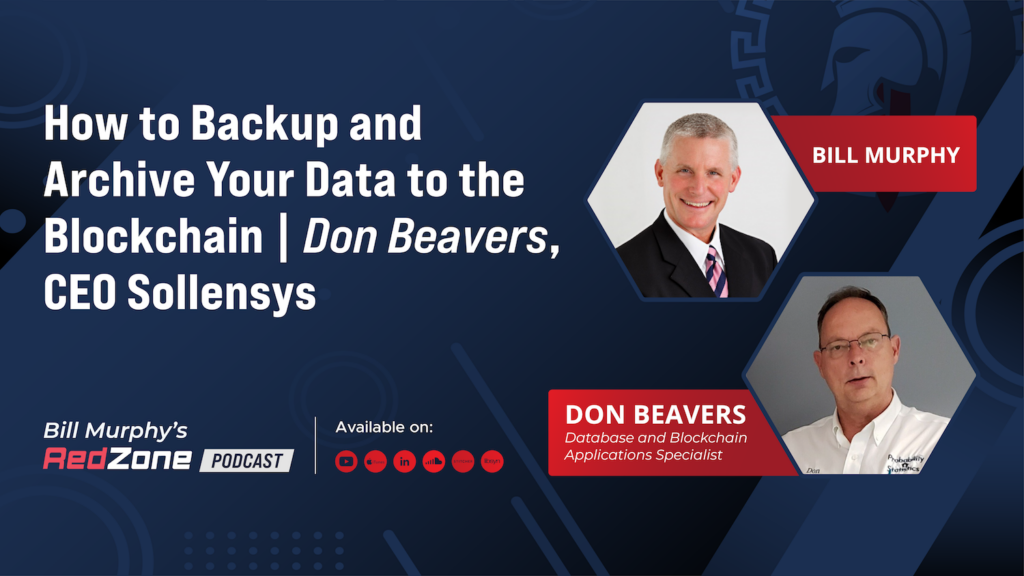 How to Backup and Archive your Data to the Blockchain featuring Don Beavers